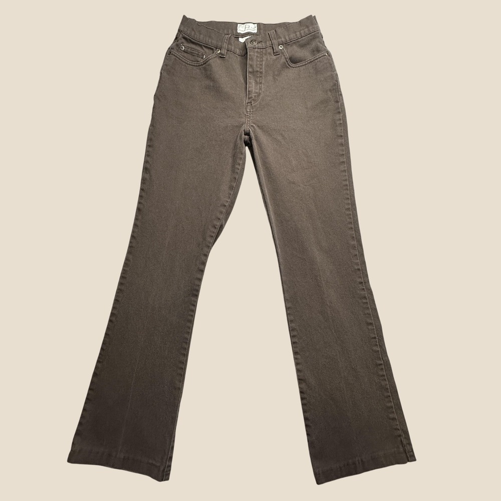 French Dressing Jeans Jeans Womens 4 Olivia Flare Brown Stretch Office 200063R